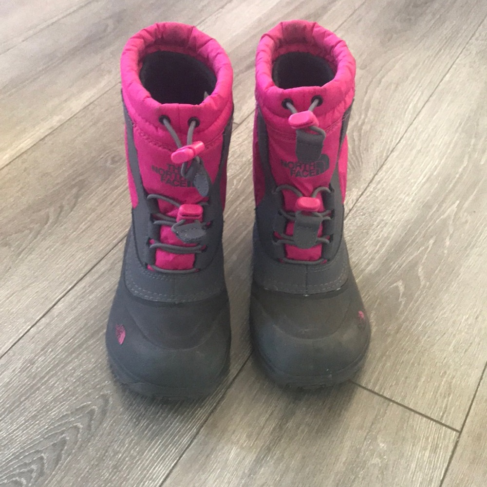 Snowboots -pink and gray North Face - Kids